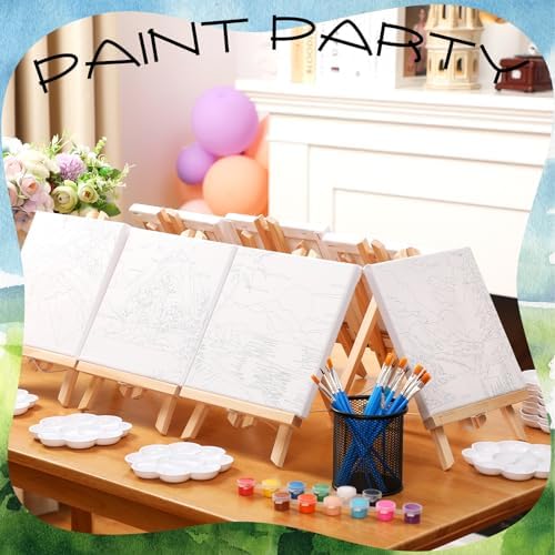 Motipuns 12 Set Landscape Pre Drawn Canvas for Paint for Adults - Image 6