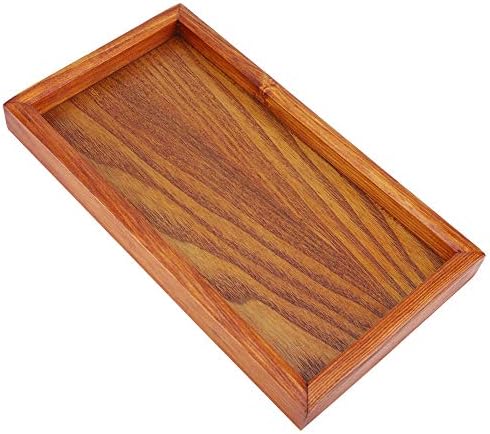 Wooden Tray, Wooden Serving Tray, Rectangle Wooden Tea Tray Serving Table Plate for Tea, Coffee, Snacks, Water Cup, Drinks(2212cm) - Image 4