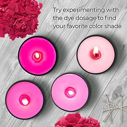 Pink Candle Dye 2 oz for Soy Candle Making – Wax Color Chips - Image 6