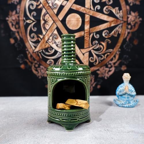 MOUGIGI Handmade Ceramic Palo Santo Holder & Mini Chiminea Incense Dish - Image 6