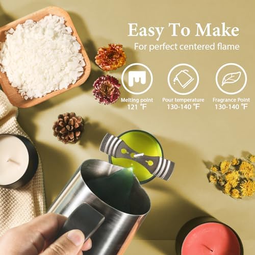 SACATR 5LB Soy Wax for Candle Making, 100% Soy Wax - Image 3