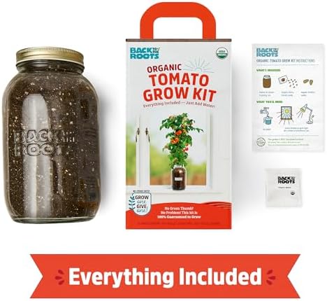 Back to the Roots Cherry Tomato Organic Windowsill Planter Kit - Grows Year Round, Includes Everything Needed For Planting - Image 3