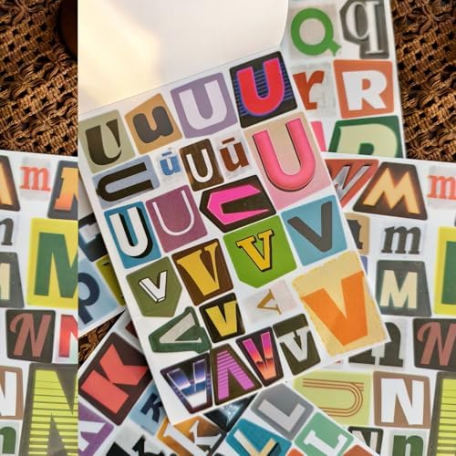 Retro Alphabet Letter Stickers Book for Scrapbooking - Image 7