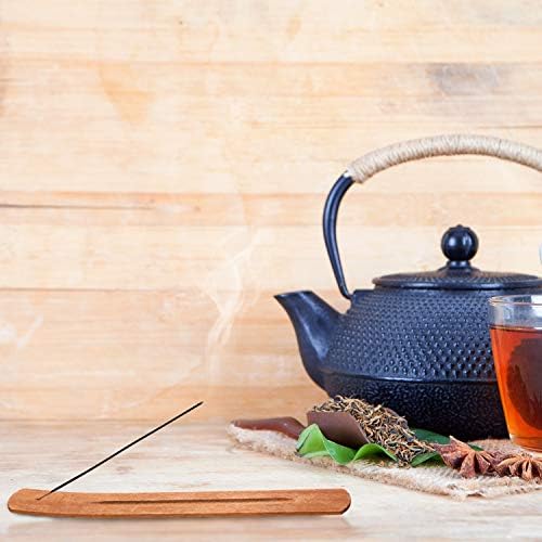 5 Pcs Incense Sticks Holder Incense Burner Ash Catcher, 9 in, Yellow Brown - Image 6