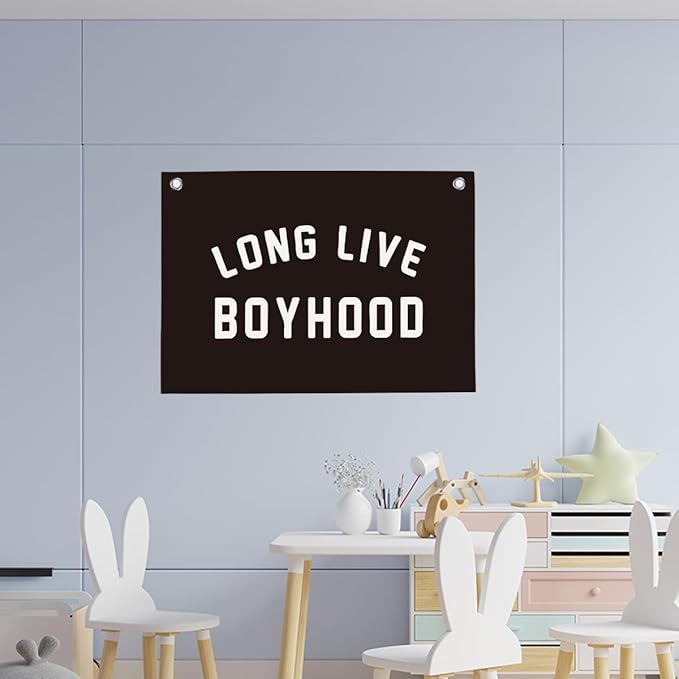 Black Live Boyhood Boys Room Playroom Wall Decor Vintage Sports Decor for Nursery Playroom Kids Bedroom Dorm Toddler Decorations 22x28 Inch