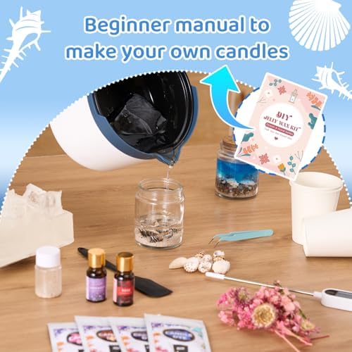 DIY Jelly Wax Candle Making Clear Kit for Adults with Jars - Image 6