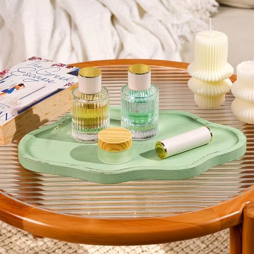 Small Decorative Tray Wood Decorative Serving Tray for Candles Perfume, Cloud Wooden Jewelry Tray Trinket Dish, Wooden Trays for Coffee Table Home Decor - Image 5