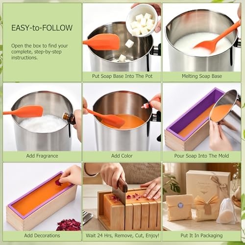 Soap Making Kit All-in-One Deluxe DIY Soap Making Supplies for Adults - Image 7