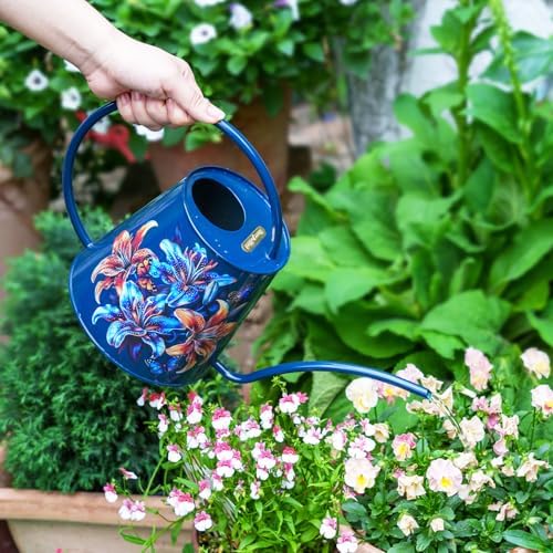 2L Long Spout Watering Can, Stainless Steel (Lilium Brownii) - Image 6