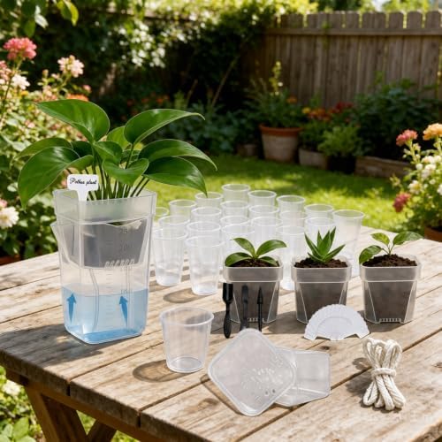 16 Pack Upgrade 2" Small Self Watering Pots for Indoor Plants - Image 3