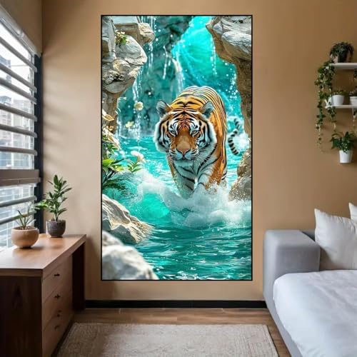 Large Diamond Art Kits for Adults, Tiger Diamond Painting Kits for Adults - Image 5