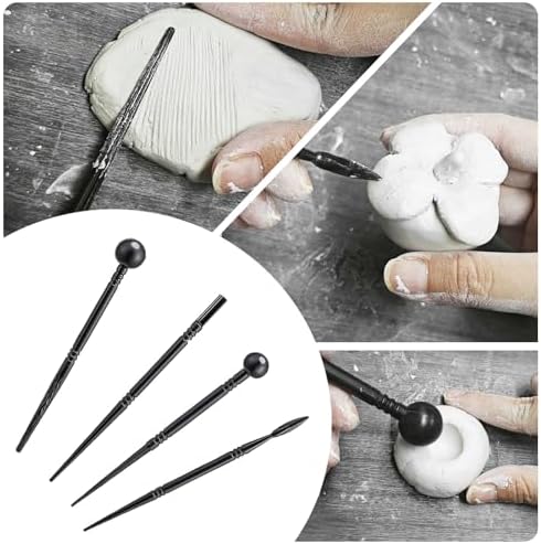 EIGTWEN 100ml Air Dry Clay Glaze and 29pcs Clay Tools Kit, Matte Varnish - Image 6
