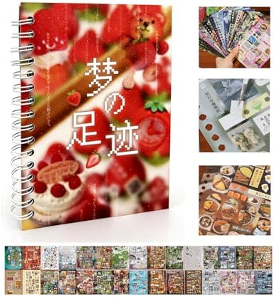 Japanese Stickers for Journaling Supplies,Kawaii Japanese Sticker Book by Kesari