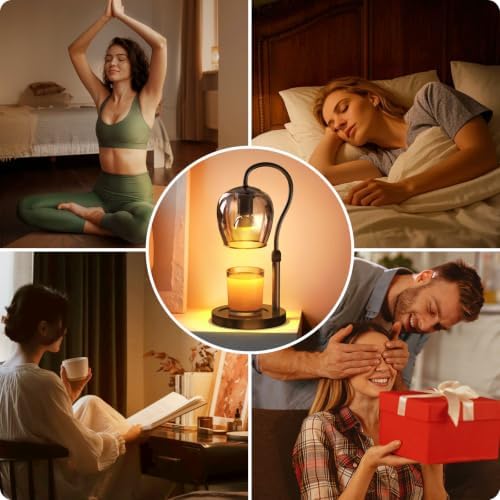 Goblet-Style Candle Warmer Lamp with Timer & 4-Level Dimmer - Image 6