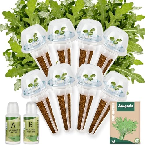 8-Pod Arugula Seed Pod Kit for Aerogarden, Includes Arugula Seeds - Universal Hydroponic Pods Indoor Gardening Supplies (8-Pod) by Hreblink