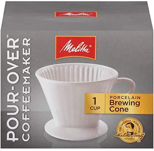 Melitta no 2 Porcelain Single Cup Pour-Over Coffee Brewer, White - Image 5