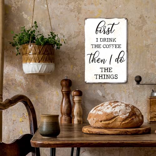 Coffee Metal Tin,I Drink The Coffee Then I Do The Things Sign - Image 7