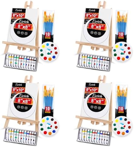 ESRICH 4 Set Acrylic Painting Kits for Adults Couples Date Night by ESRICH