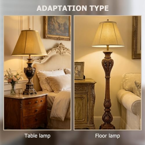 GO&SO Champagne Gold Bell Lamp Shade, 6" x 13" x 9.8" - Image 6