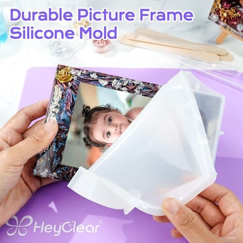 HeyClear 34oz Epoxy Resin Picture Frame Silicone Mold Kit -DIY Photo Gifts - Image 4