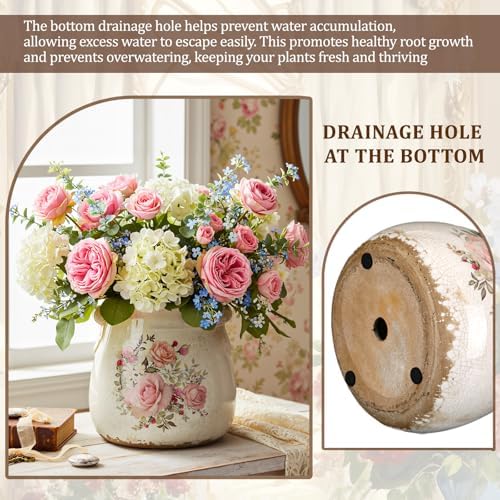 Ceramic Scroll Planter 6.5 Inch, Ink Color - Image 5