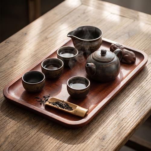 Coffee Table Serving Tray,Decorative Food Trays for Breakfast,Tea,Snacks - Image 6