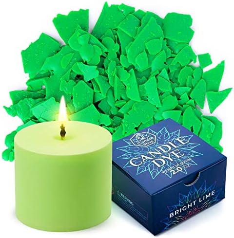 Bright Lime Candle Dye 2 oz for Soy Candle Making – Wax Color Chips by ALEXES