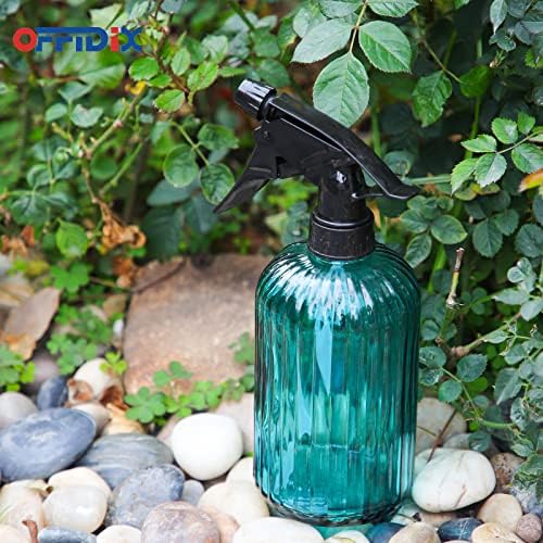 Glass Spray Bottle Blue Plant Mister Adjustable Nozzle for Plants 13.5 oz - Image 6