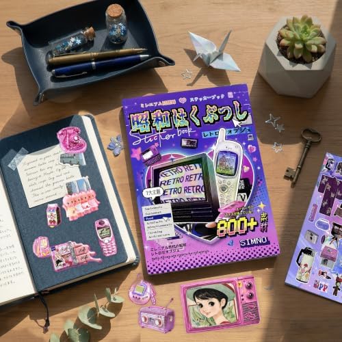 Retro Sticker Book Showa Vintage Japanese Aesthetic Cute Stickers 800+ - Image 3