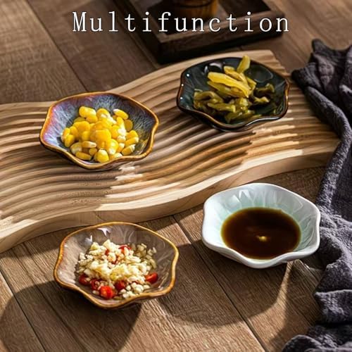 4 Pack Ceramic Ring Dish, Lotus Leaf Jewelry Tray, Small Trinket Bowl for Rings, Earrings, Keys - Gift Set in 4 Colors - Image 6