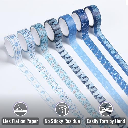 Mr. Pen- Washi Tape Set, 21 Rolls, Assorted Sizes, 5 Yards/Roll - Image 4