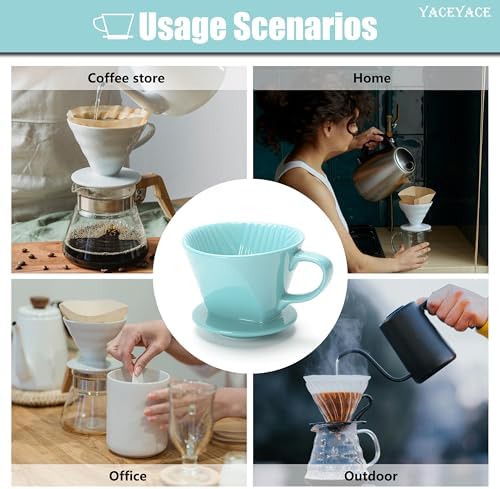 Pour Over Coffee Maker Ceramic, Small Pour Over Coffee Dripper - Image 7