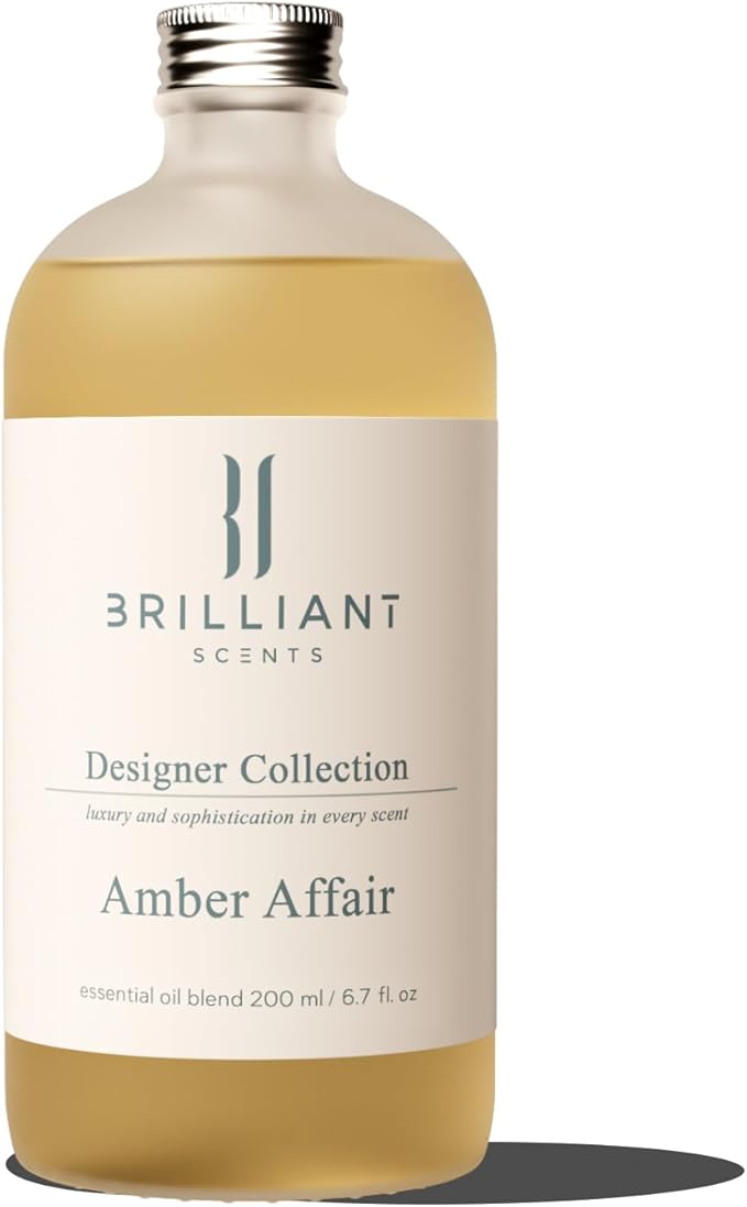 Brilliant Scents Amber Affair Scent | Bergamot, Lemon Zest | Luxury Home & Business Scent | Fragrance Oil | 200ML