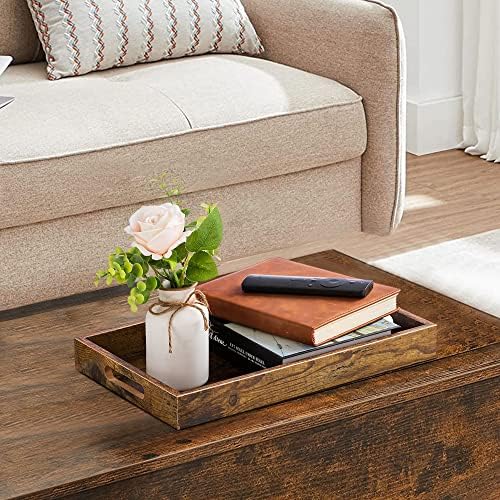 Hanobe Decorative Coffee Table Tray for Home Decor with Handle - Image 4