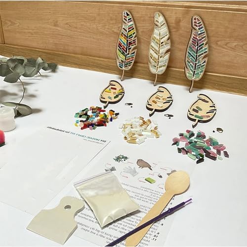ZengHBY Mosaic Craft Kits for Adults Porcelain Tile Mixed Colour - Image 5