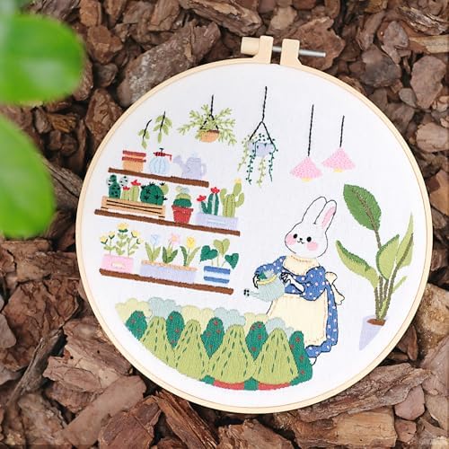 HAND U JOURNEY Embroidery Kit, 3Pcs,7.8" Original Cartoon Design - Image 6