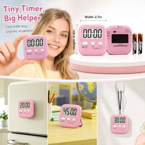 Antonki 2 Pack Digital Timer for Kids Classroom Kitchen Timers for Cooking - Image 5