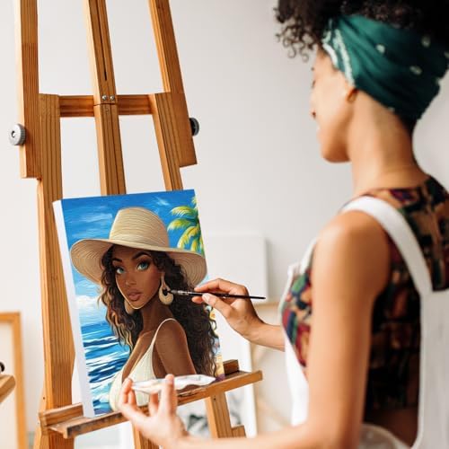 Nuberlic 8x10 Pre Drawn Canvas to Paint for Adults Hot Girl Summer Hawaii - Image 3