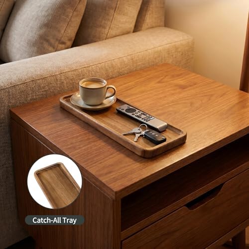Small Wood Tray– Acacia Serving Platter Vanity Tray Mini Wooden Tray Decor - Image 5