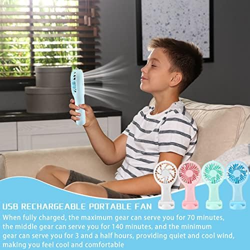Woanger 12 Pcs Mini Handheld Fan,Vibrant Colors - Image 5