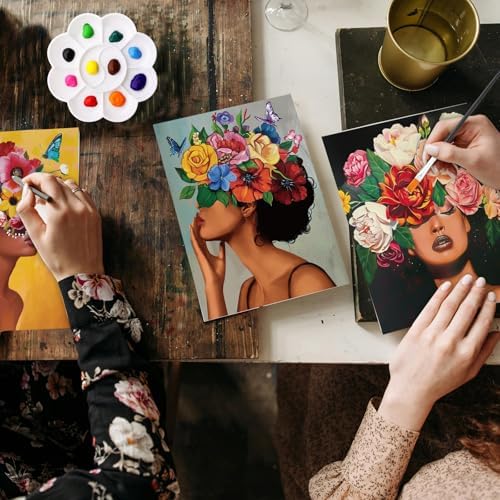 AmazingSpark 62 Pcs 6 Sets Paint Sip Kit for Adults, Art Lady - Image 6