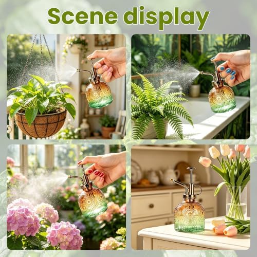 Glass Plant Mister, Vintage Spray Bottle with Fine Mist Pump - Image 6
