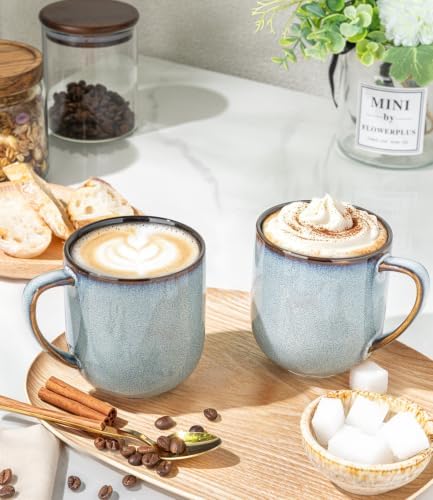 LERATIO Ceramic Coffee Mugs Set of 6,12oz Handmade Coffee Mugs Set - Image 5