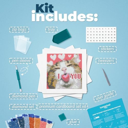 LuwoArte Painting Kit – Japanese Theme (Kittens) - Image 2