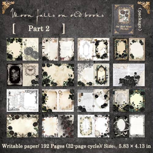 Scrapbook Paper for Junk Journal Supplies, Floral Decoupage Paper for Craft - Image 2