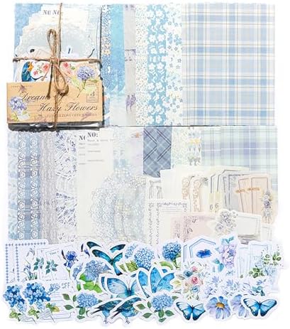 Doraking 100pcs Vintage Floral Scrapbook Paper Journaling Stickers Assorted Set, Material Paper Memo Junk Journal Supplies for Bullet Journaling Retro Crafts Planner Collage Card Album - Image 3