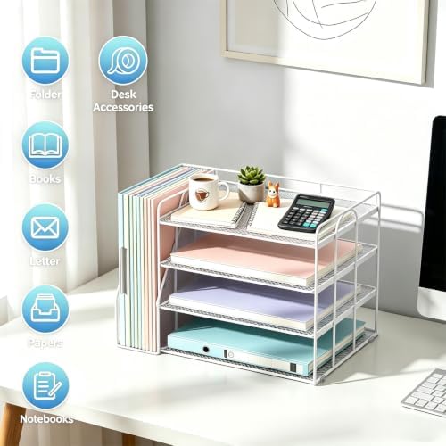 gianotter 4-Tier Paper Organizer With Magazine Holder - Image 2