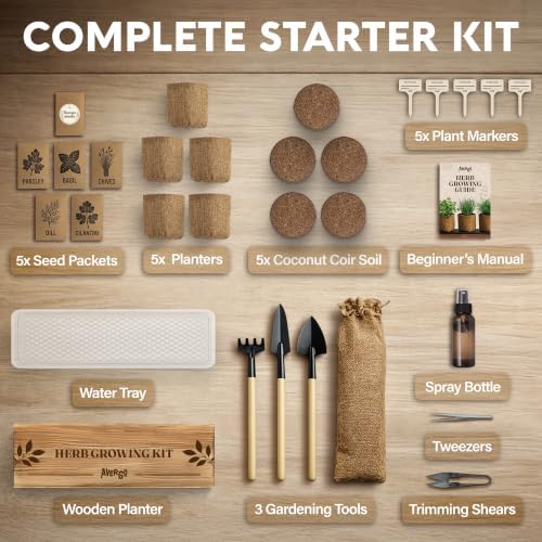Indoor Herb Garden Kit, Herb Growing Kit for Kitchen and Windowsill - Image 7