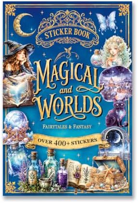 Fantasy Magic Sticker Book for Journaling Scrapbooking 400+ Stickers by PRSTINCOL