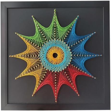 EYANKUNG String Art DIY Crafts Kits for Adults Beginner Unique Women Gift (Fireworks 12 * 12inches) by EYANKUNG